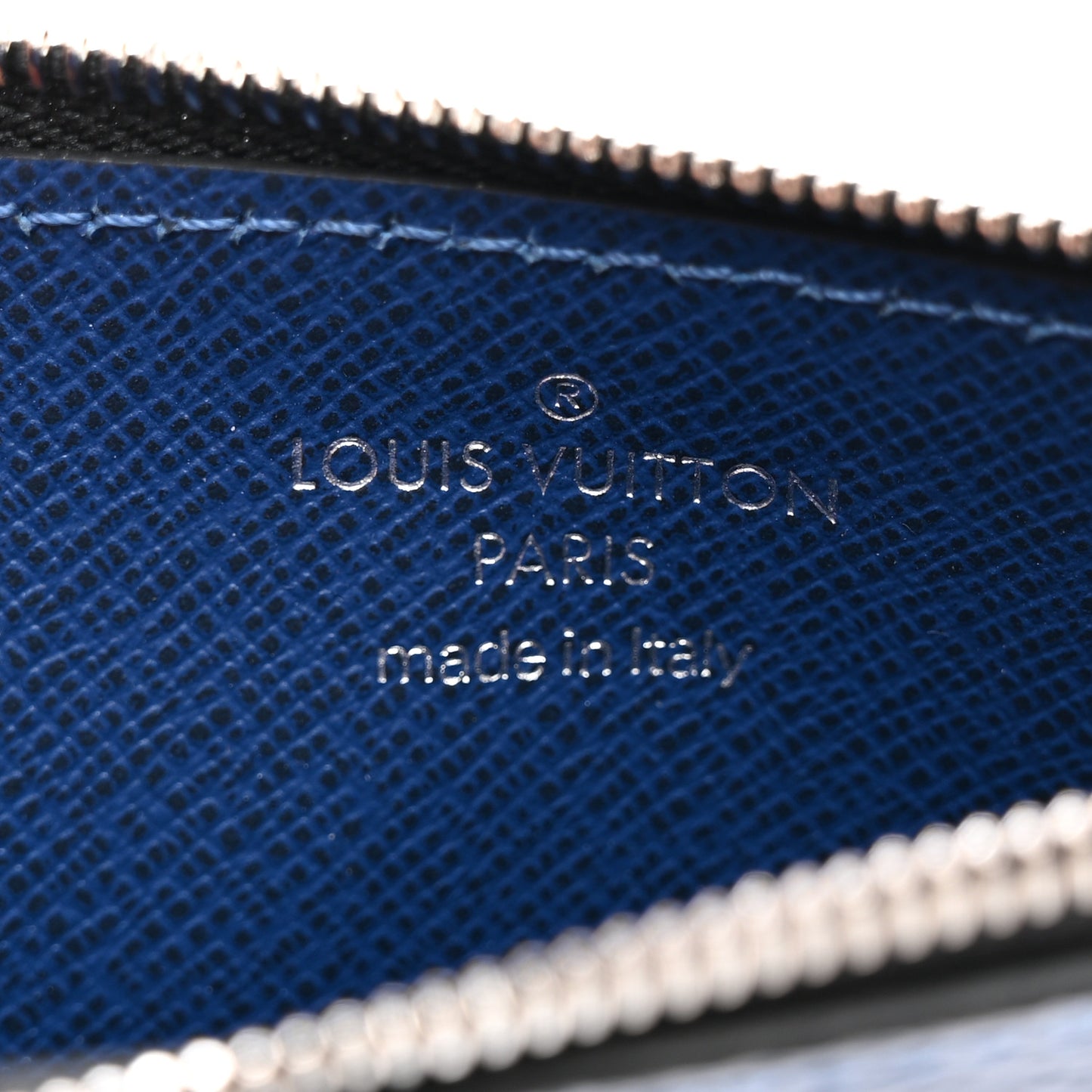 Monogram Taiga Coin Card Holder Cobalt