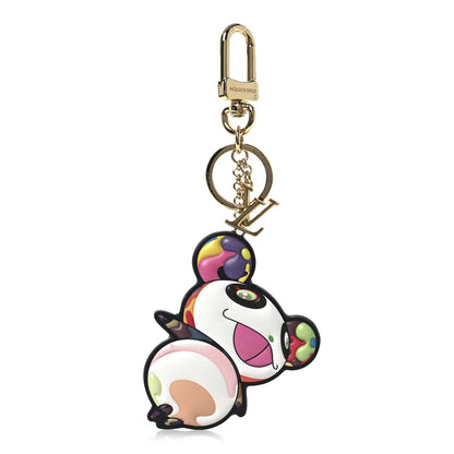 Louis Vuitton LV x TM Cowhide Monogram Superflat Panda Key Ring Bag Charm Multicolor 1 of 3