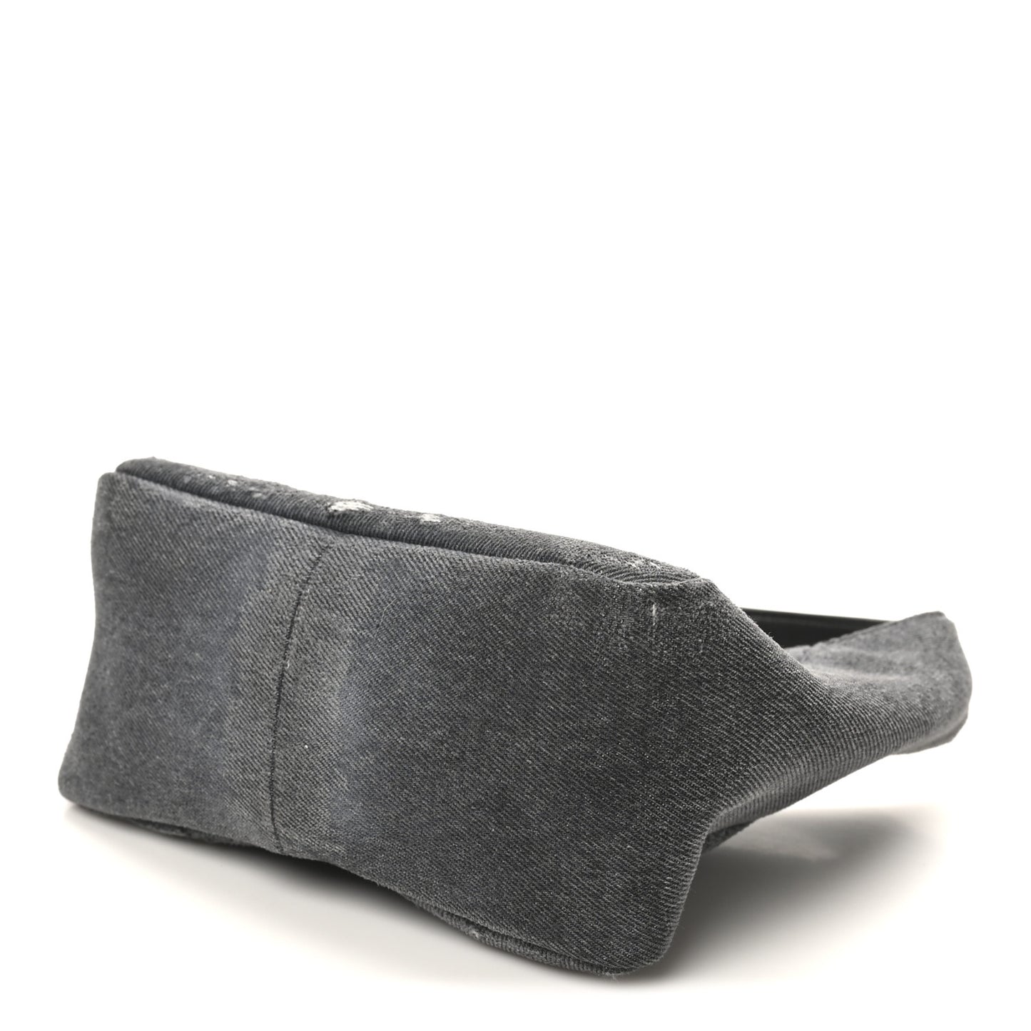 Washed Denim Calfskin Crocodile Embossed Mini G-Lock Hobo Black