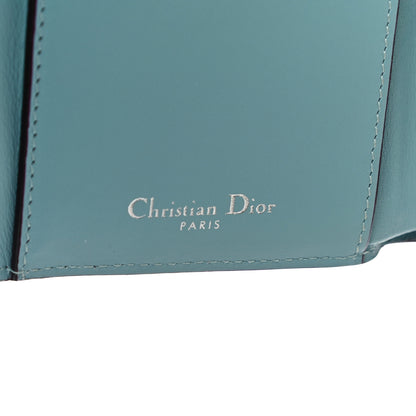 Christian Dior Bullcalf Diorissimo Medium Envelope Wallet Grey Blue 7 of 11