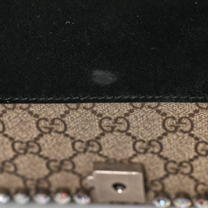 Gucci GG Supreme Monogram Crystal Small Dionysus Shoulder Bag Black 11 of 11