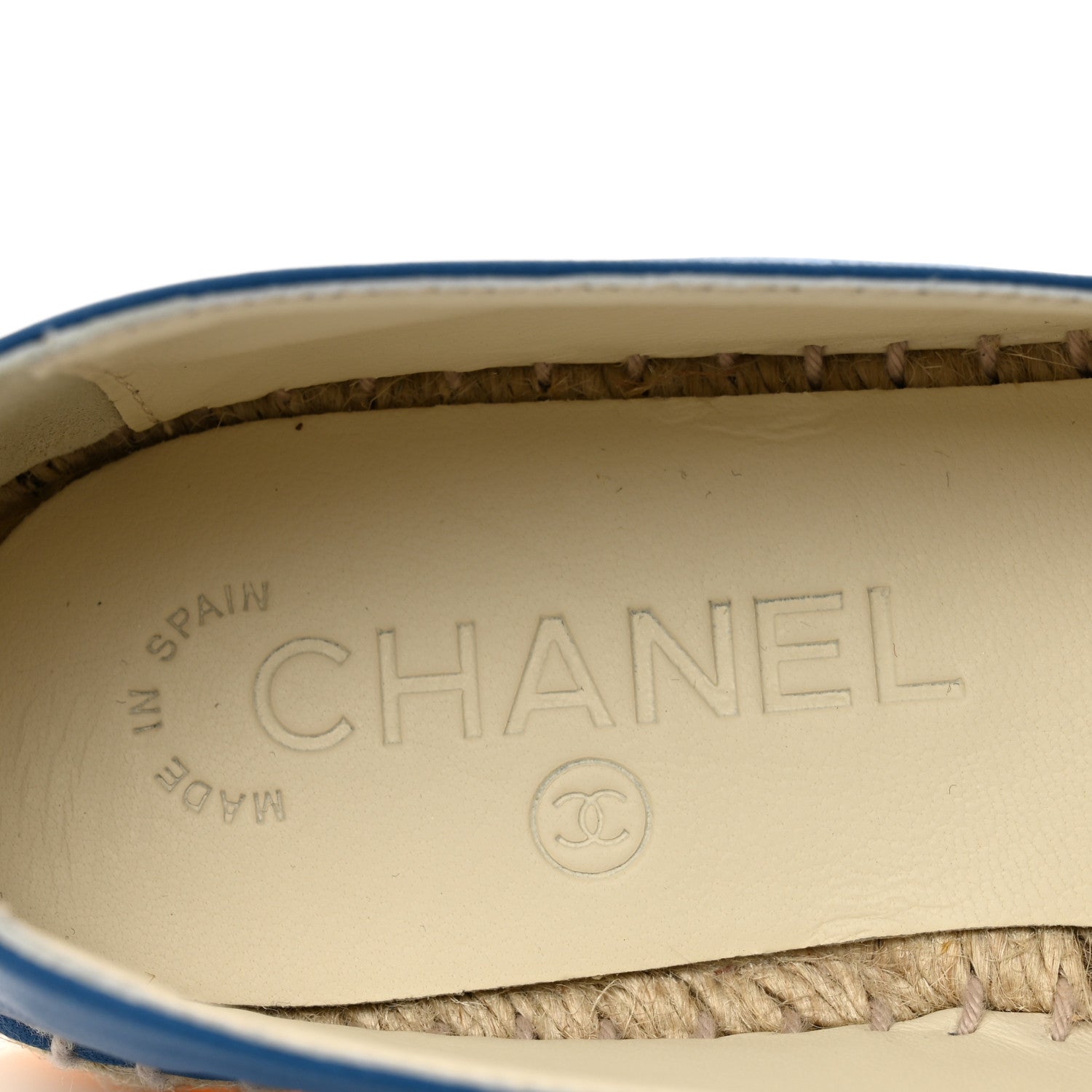 Chanel Lambskin CC Espadrilles 36 Blue 7 of 9