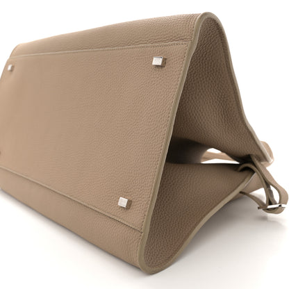 The Row Matte Grained Calfskin Soft Margaux 15 Dark Taupe 9 of 10