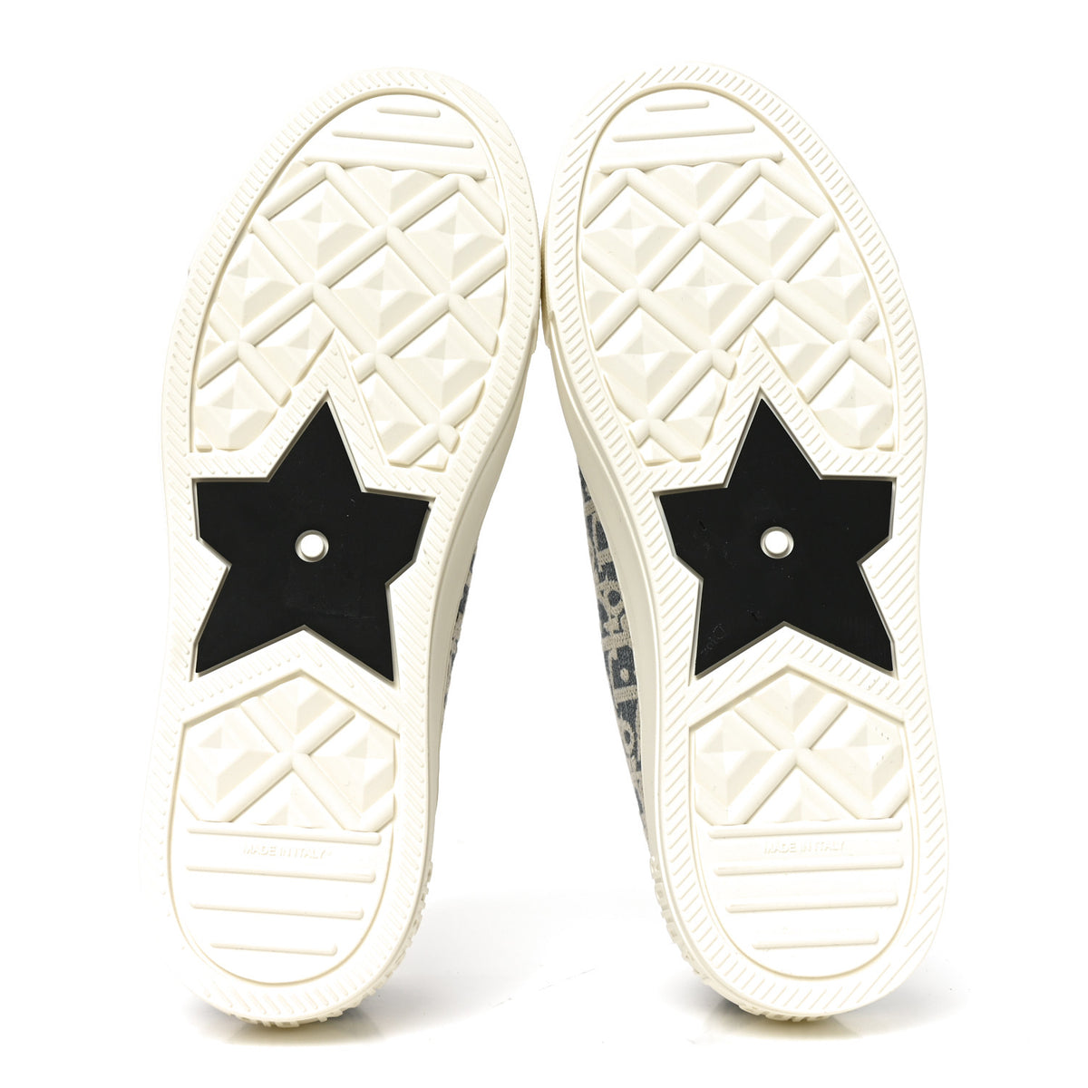 Christian Dior Oblique Chambray Raffia Effect Walk'N'Dior Low Top Sneakers 37 Blue Light Biscuit 6 of 8