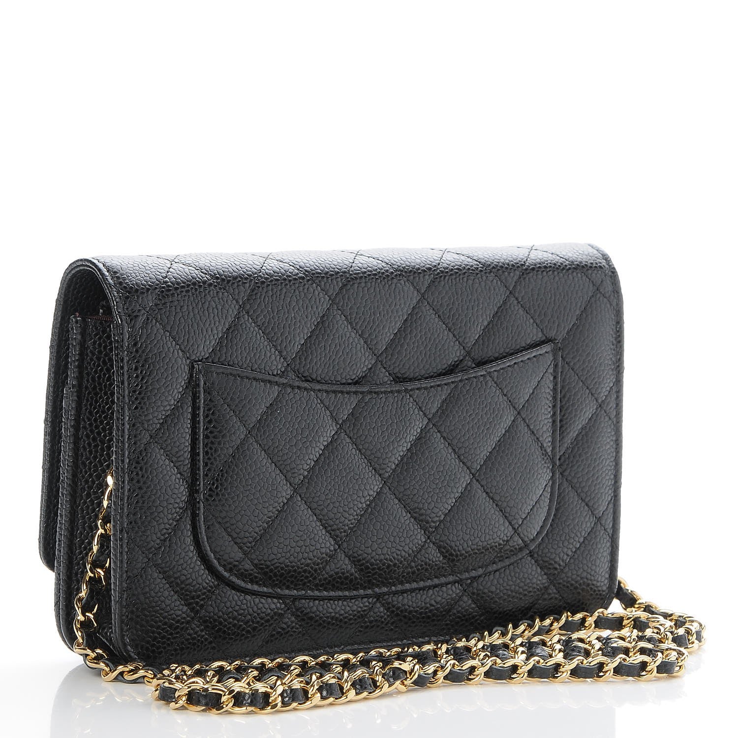 Chanel Caviar Quilted Wallet On Chain WOC Black 3 of 9