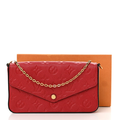 Louis Vuitton Empreinte Pochette Felicie Chain Wallet Cherry 13 of 13