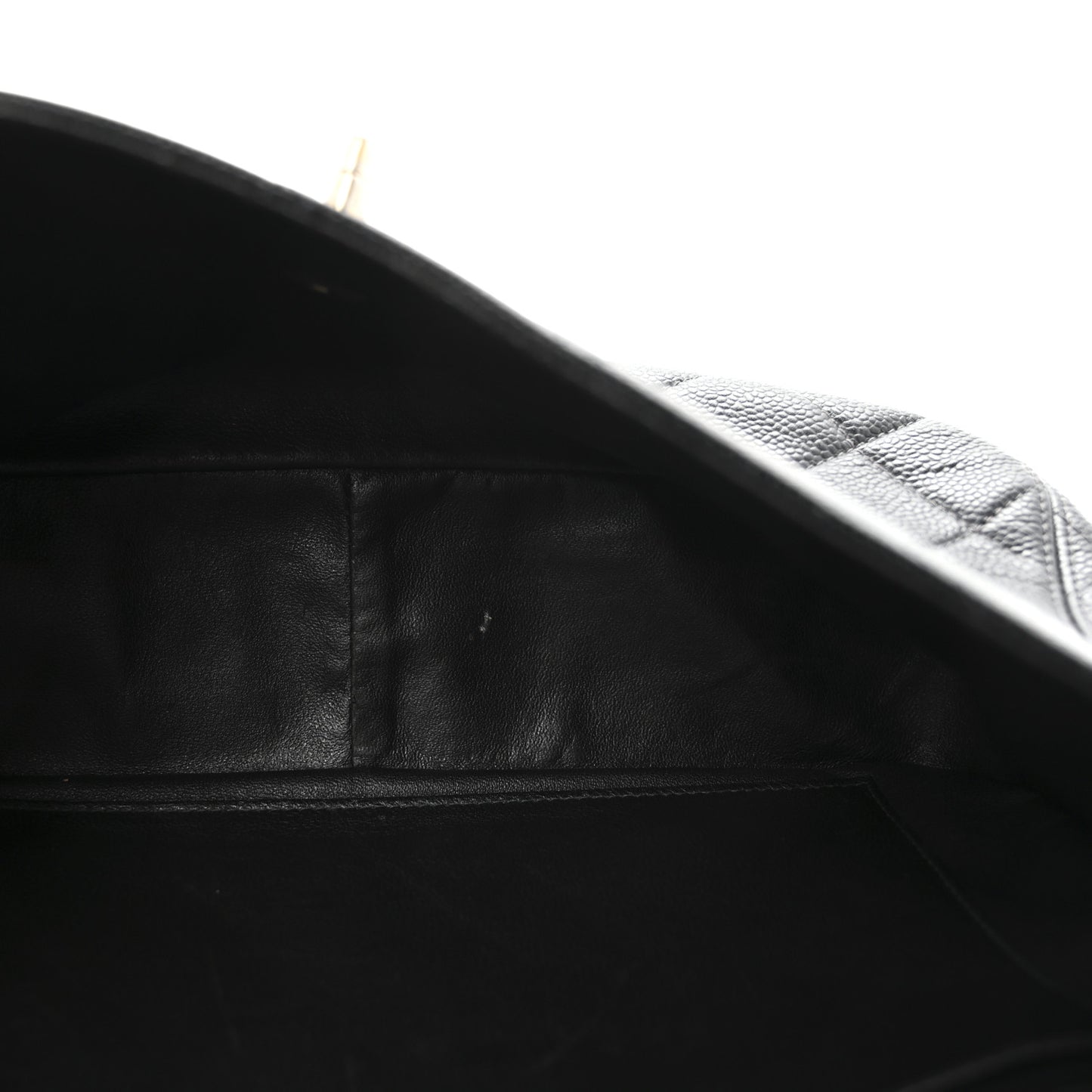 Caviar Quilted Jumbo Single Flap Black