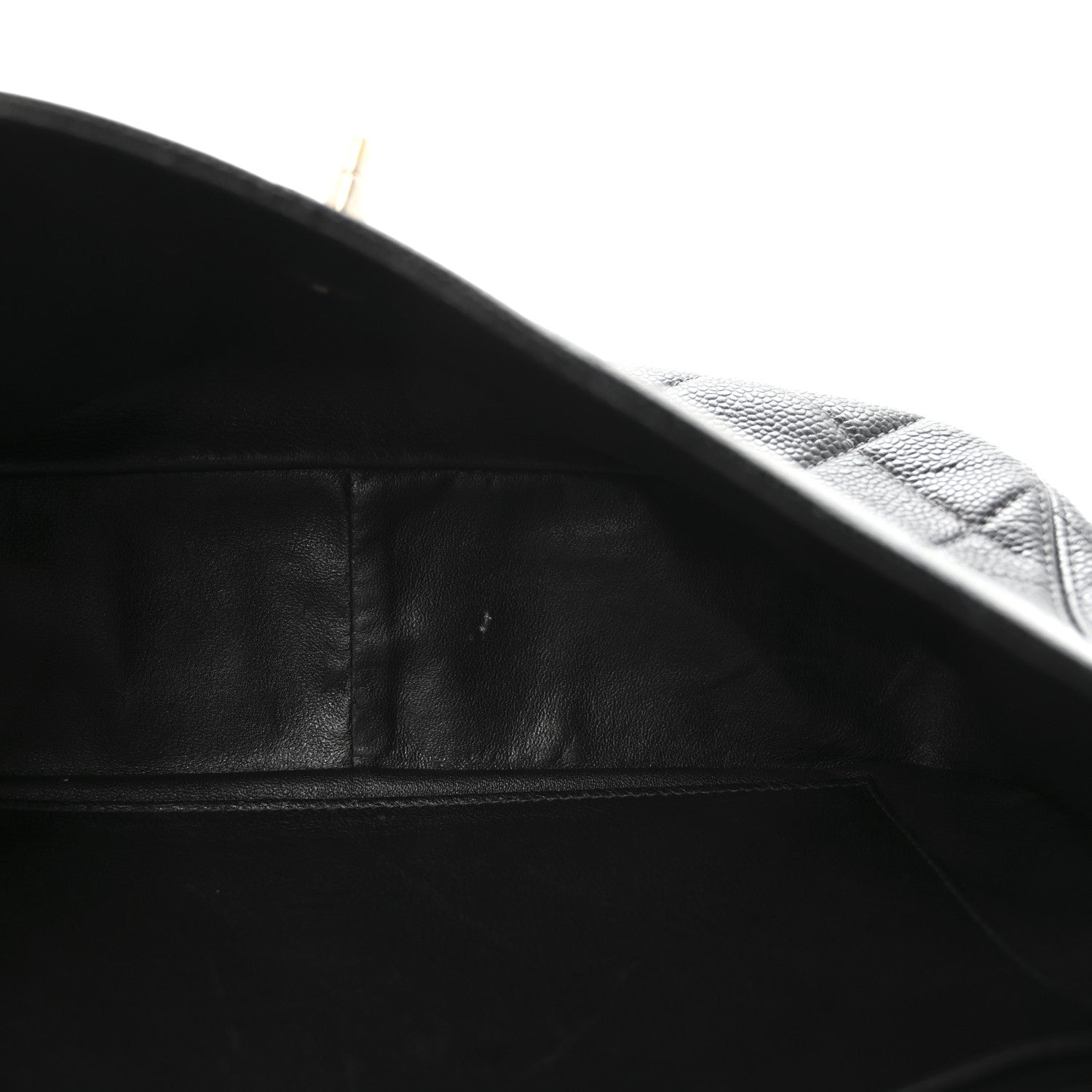 Chanel Caviar Quilted Jumbo Single Flap Black 5 of 11