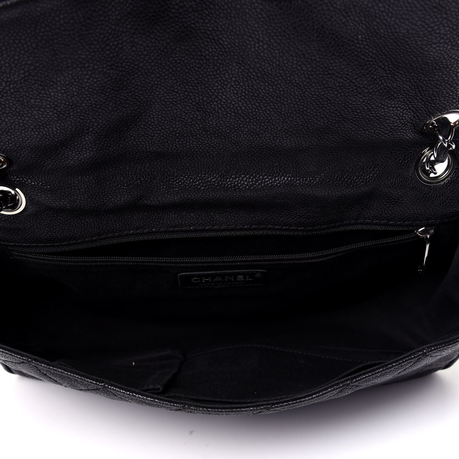Chanel Caviar Quilted Jumbo Mademoiselle Flap Black 5 of 14