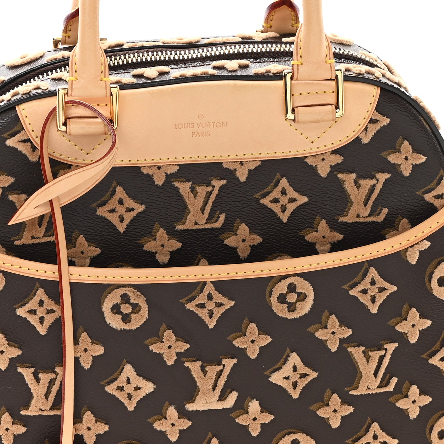 Monogram Tuffetage Deauville Cube Caramel