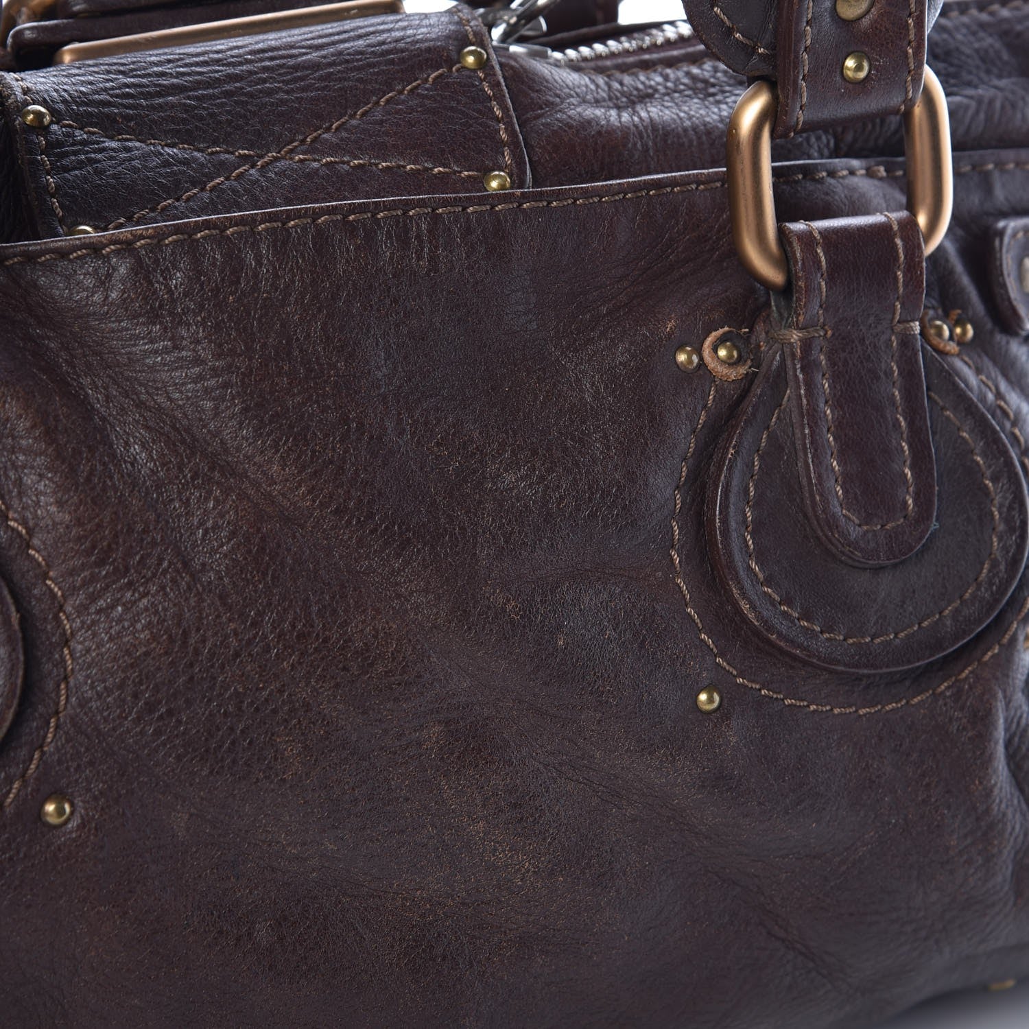 Chloe Calfskin Medium Paddington Satchel Chocolate 18 of 25