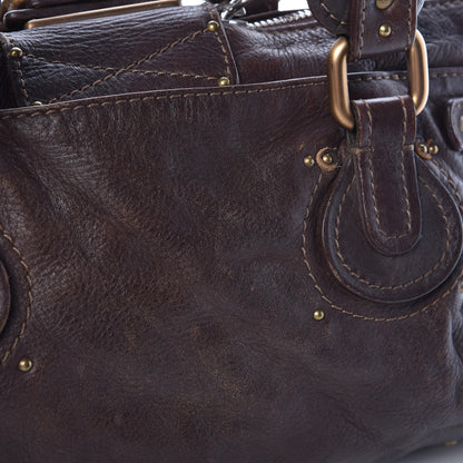 Chloe Calfskin Medium Paddington Satchel Chocolate 18 of 25