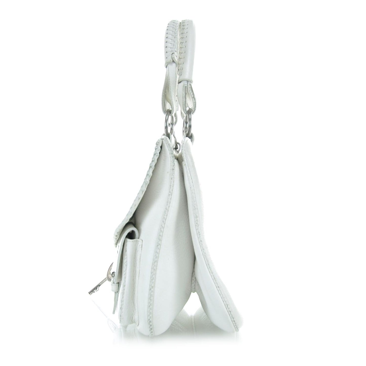 Leather Whipstitch Gaucho White