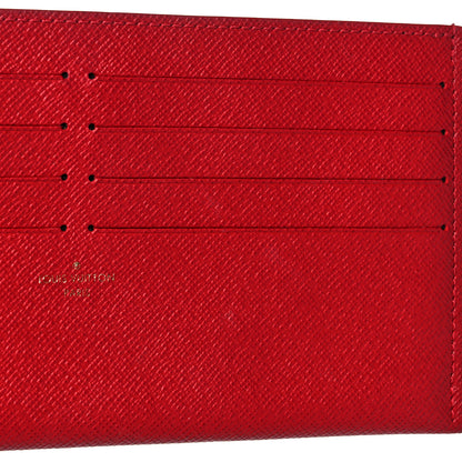 Louis Vuitton Calfskin Felicie Card Holder Insert Cherry 7 of 8