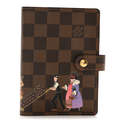 Louis Vuitton Damier Ebene Illustre Small Ring Agenda 1 of 10