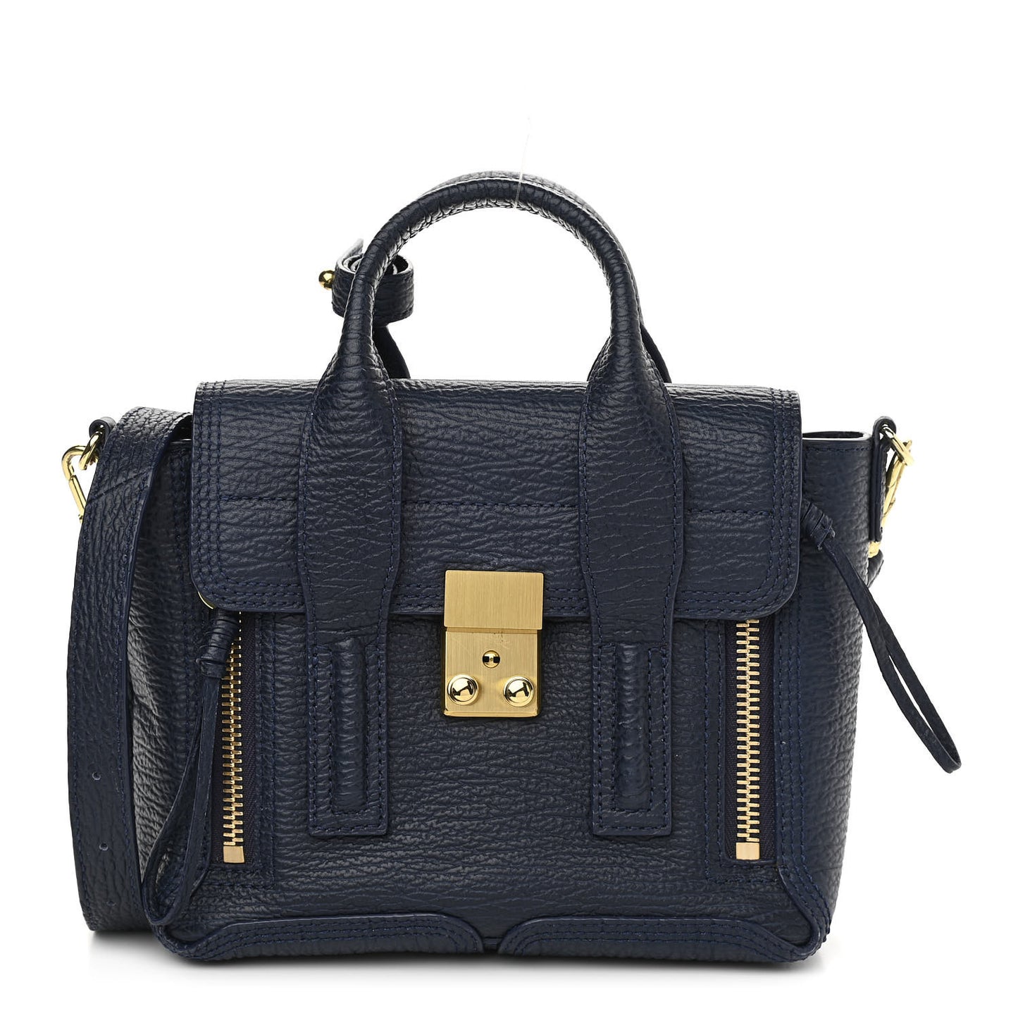Textured Calfskin Mini Pashli Satchel Ink