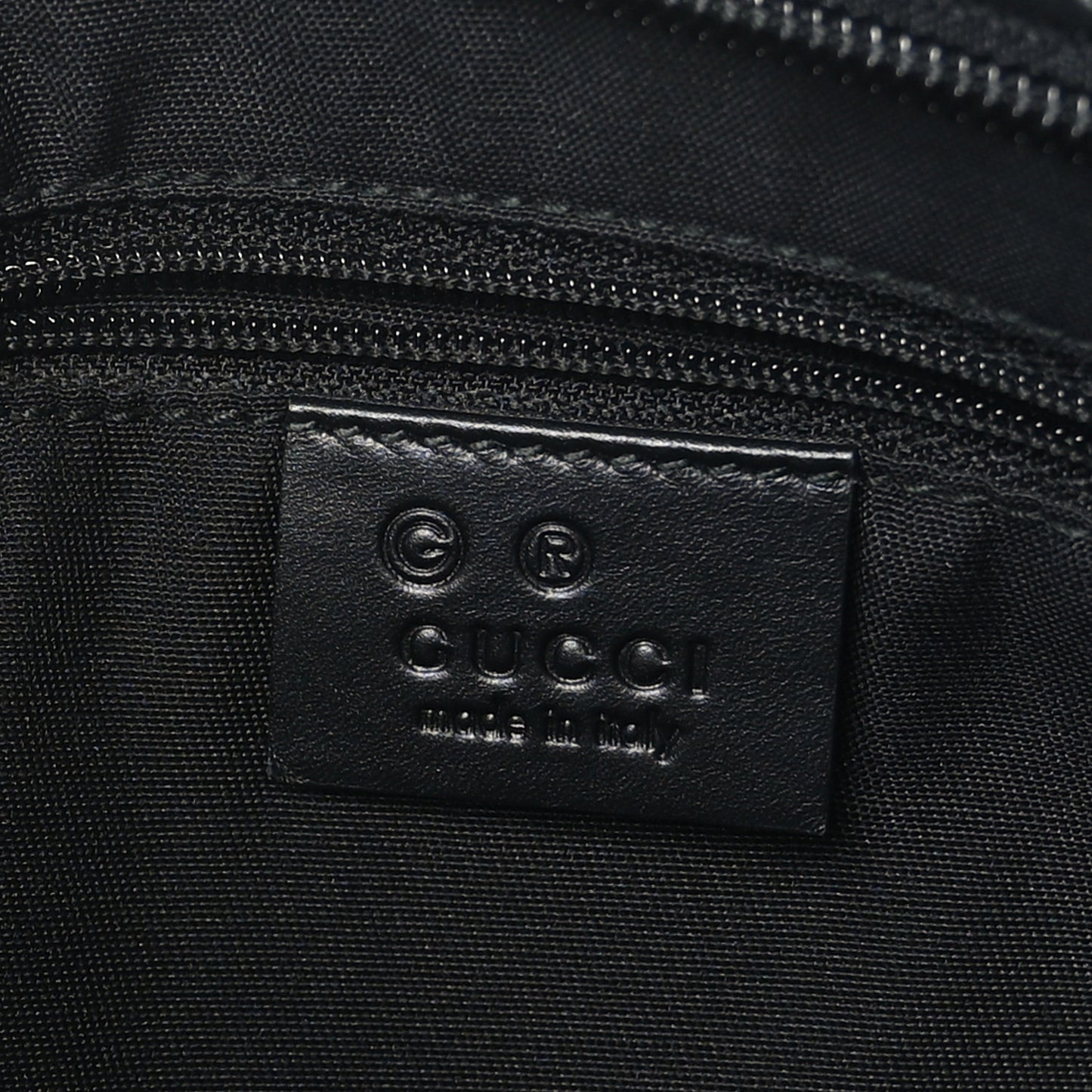 GG Monogram Web Flat Messenger Bag Black