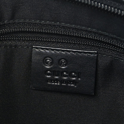 Gucci GG Monogram Web Flat Messenger Bag Black 6 of 9