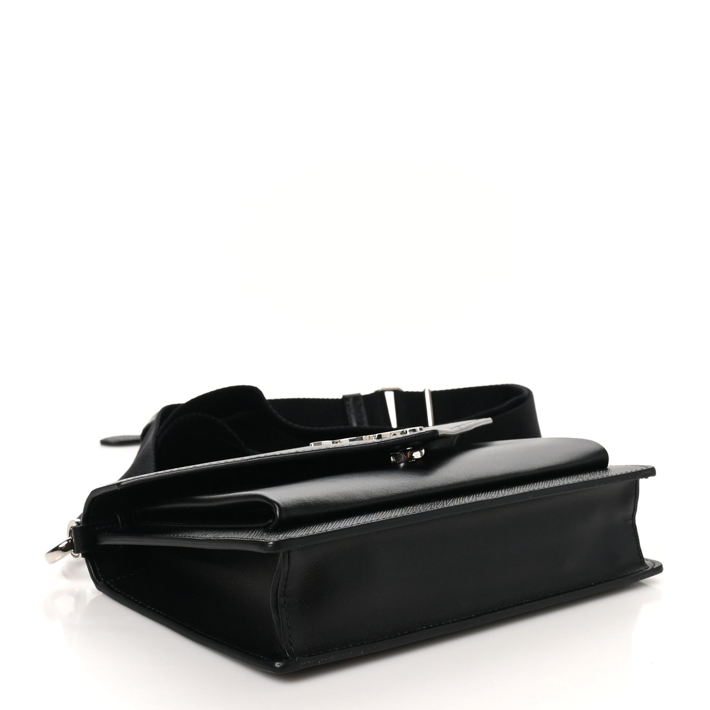 Saffiano City Calf Mini Envelope Bag Black