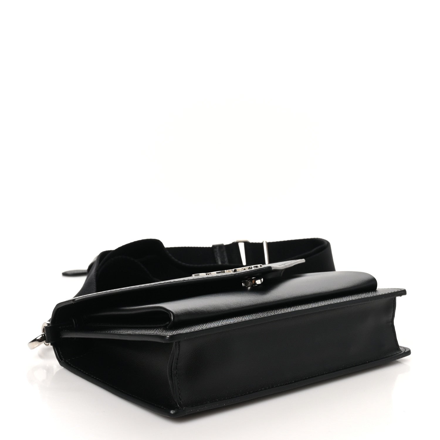 Prada Saffiano City Calf Mini Envelope Bag Black 5 of 11