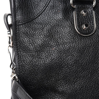 Balenciaga Chevre Silver Metallic Edge Hardware City Black 12 of 13