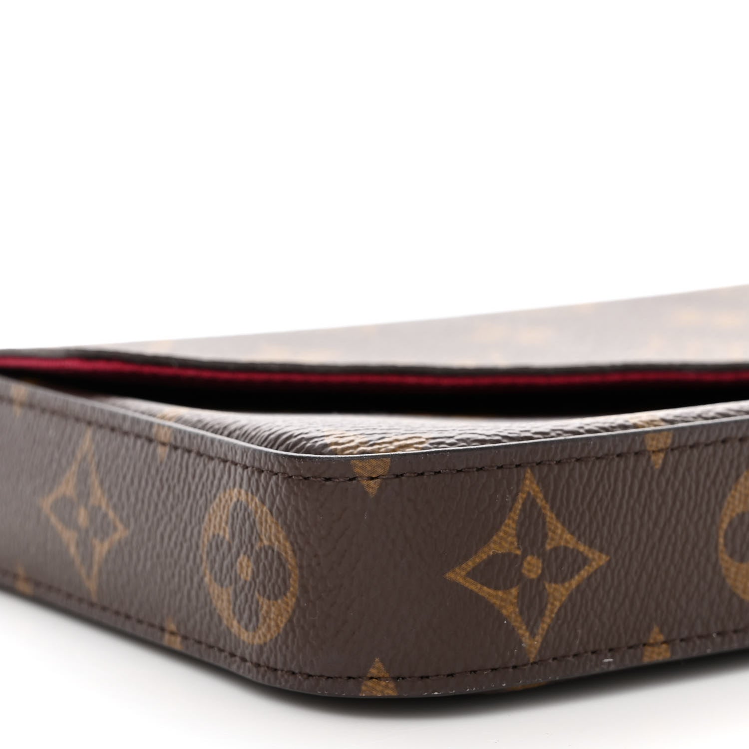 Louis Vuitton Monogram Pochette Felicie Chain Wallet Fuchsia 12 of 14