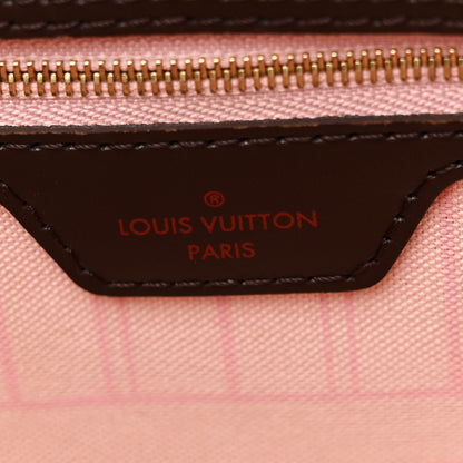 Louis Vuitton Damier Ebene Neo Neverfull MM Rose Ballerine 6 of 14