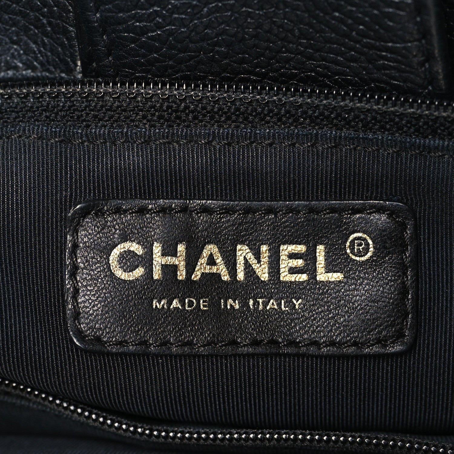 Chanel Calfskin Cerf Executive Shopper Tote Black 6 of 10