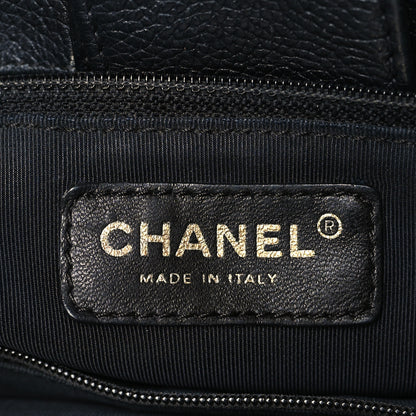 Chanel Calfskin Cerf Executive Shopper Tote Black 6 of 10