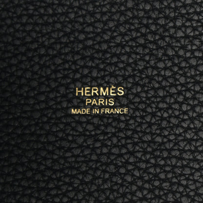 Hermes Taurillon Clemence Picotin Lock 22 MM Black 6 of 11