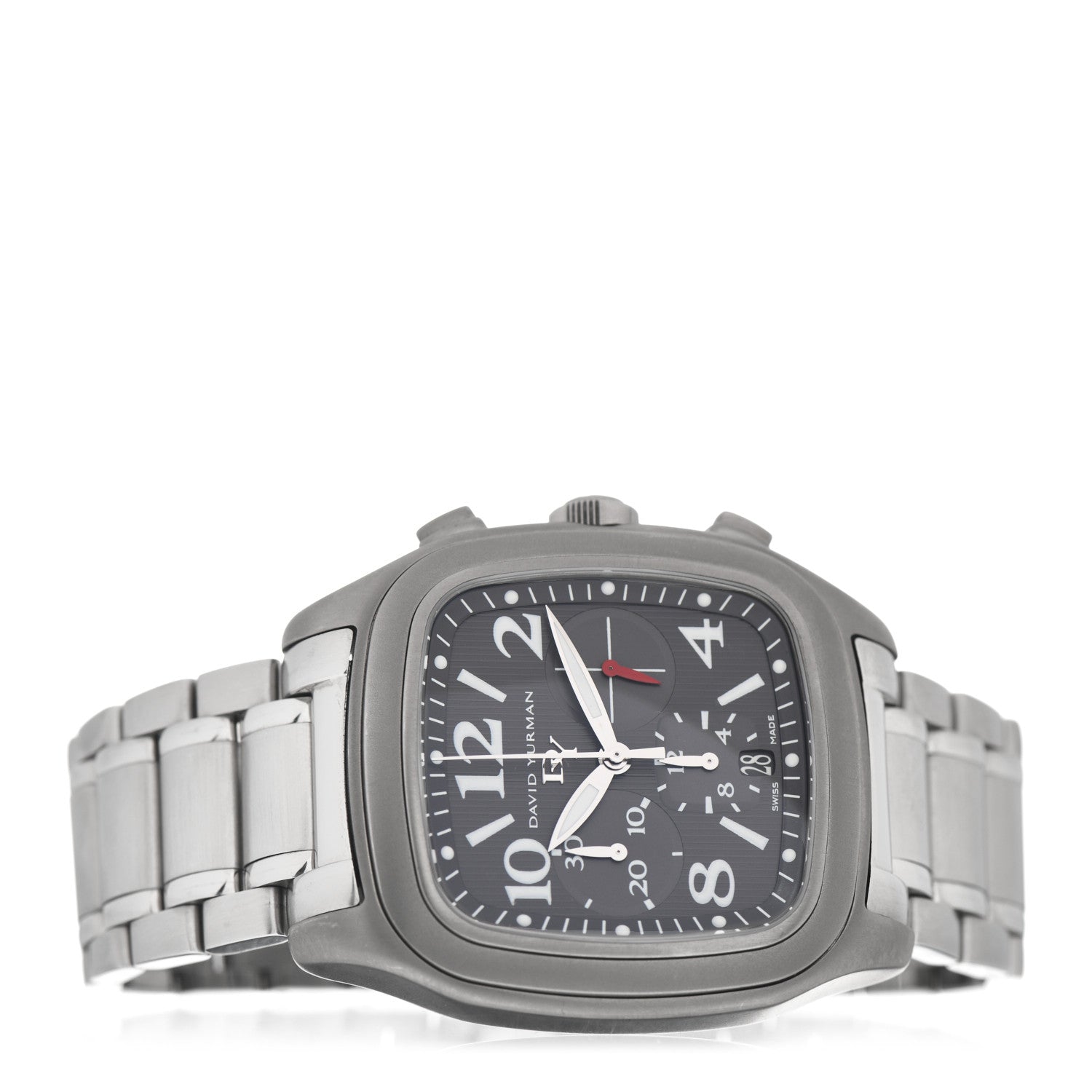 David Yurman Titanium 41mm Belmont Chronograph Automatic Watch Grey 2 of 4