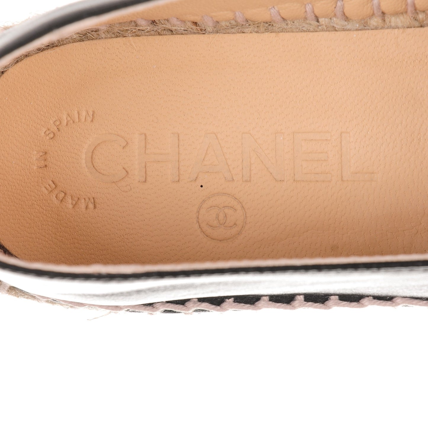 Lambskin CC Espadrilles 35 Black
