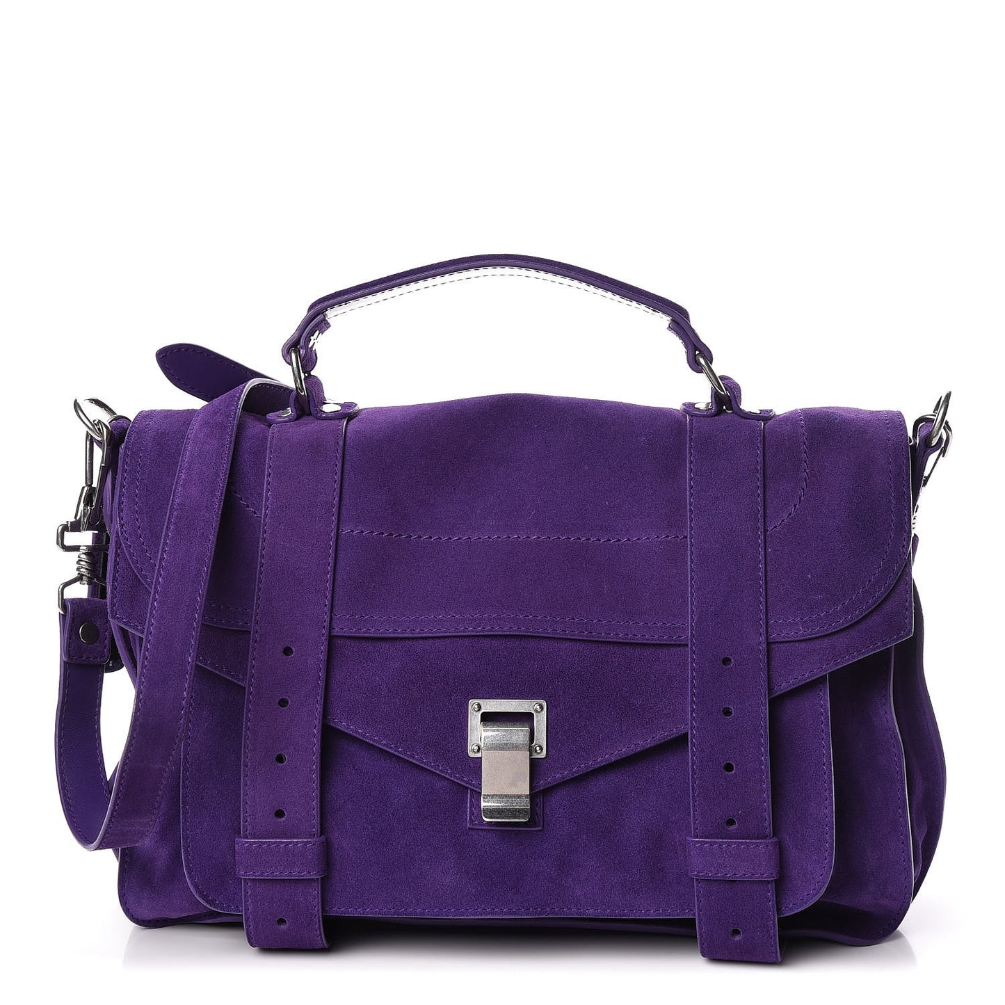 Suede Medium PS1 Satchel Amethyst