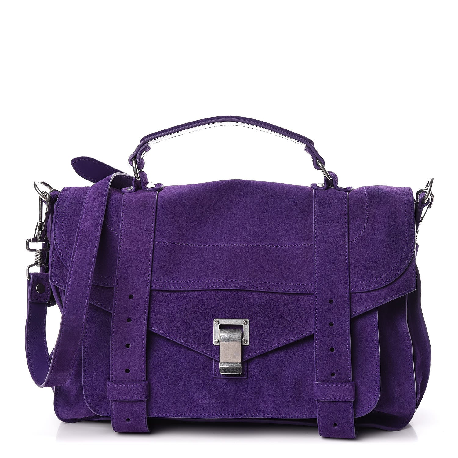 Proenza Schouler Suede Medium PS1 Satchel Amethyst 1 of 10
