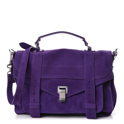 Proenza Schouler Suede Medium PS1 Satchel Amethyst 1 of 10