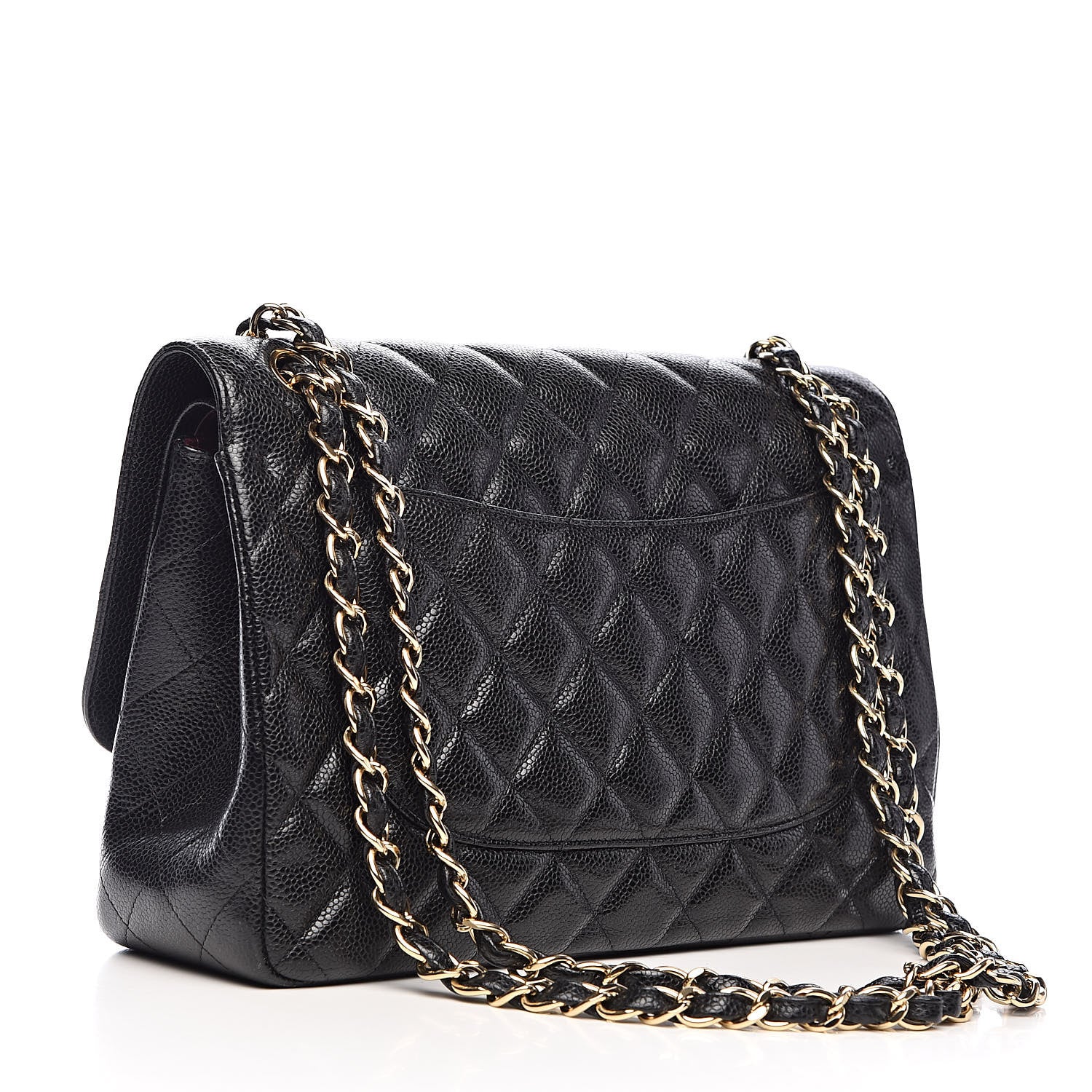 Chanel Caviar Quilted Jumbo Double Flap Black 3 of 14