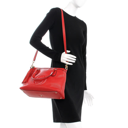 Gucci Cellarius Calfskin Small Soho Top Handle Satchel Tobasco 2 of 8
