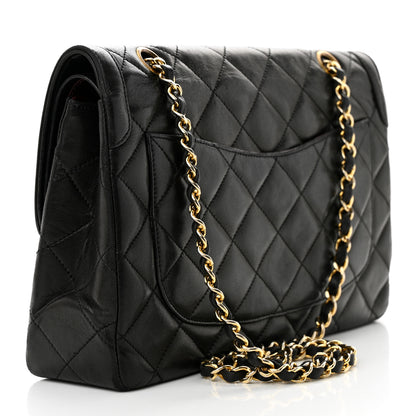 Chanel Lambskin Quilted Medium Double Flap Bag Black 3 of 11