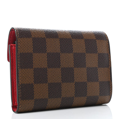 Louis Vuitton Damier Ebene Victorine Wallet Cherry 2 of 4