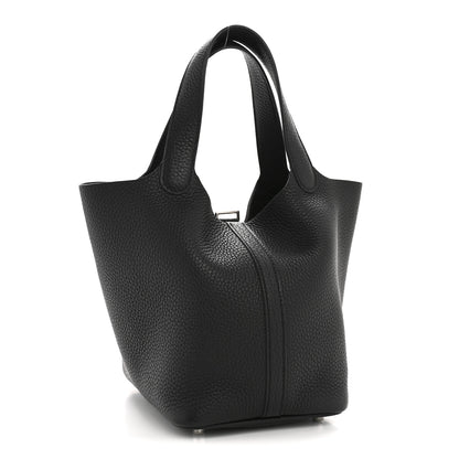 Hermes Taurillon Clemence Picotin Lock 18 PM Black 3 of 11