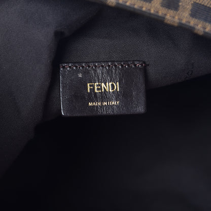 Fendi Zucca Vitello Elite Small Hobo Tobacco Ecstasy 6 of 15