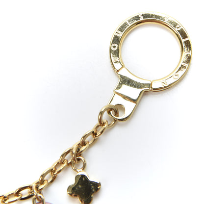 Louis Vuitton Brass Monogram Blooming Flowers Bag Charm Key Holder Rose Ballerine 3 of 5
