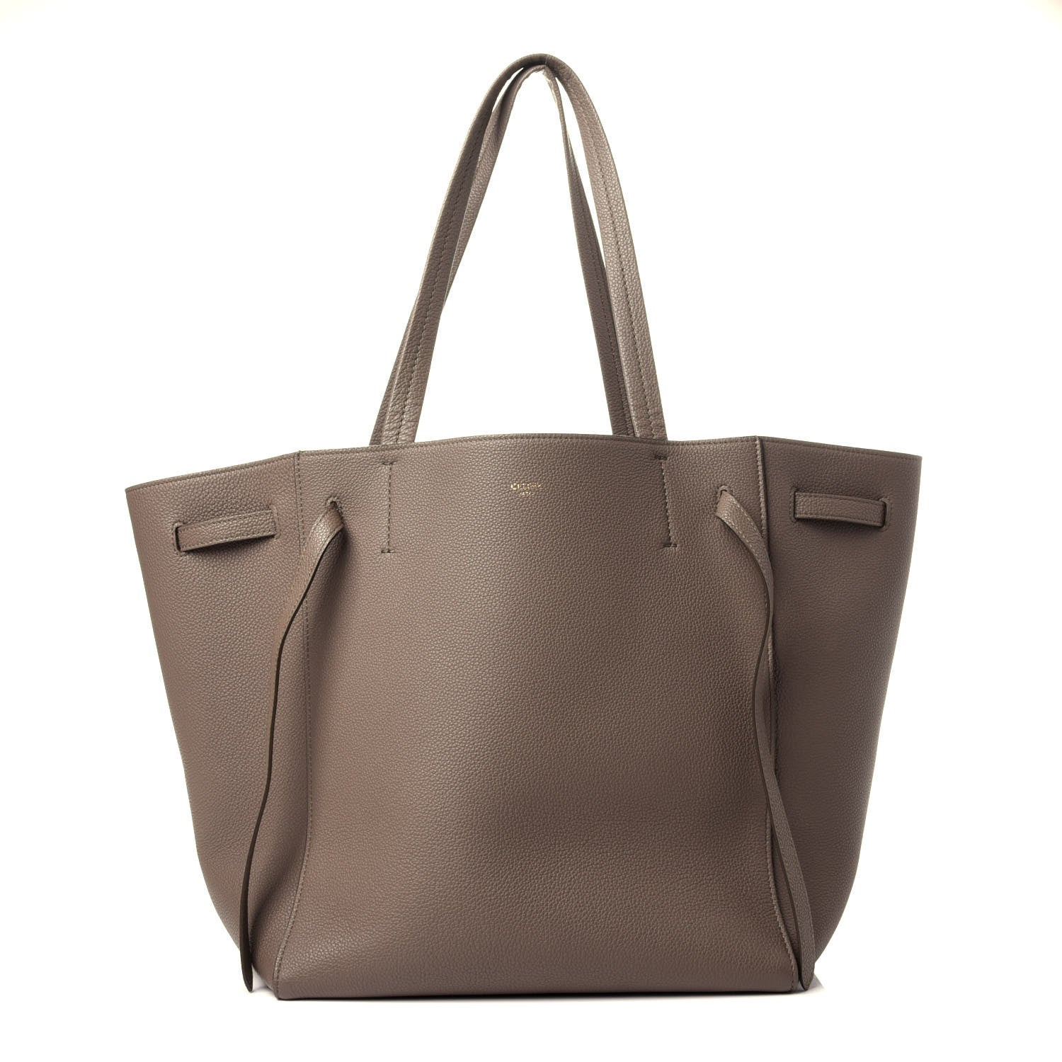 Celine Soft Grained Calfskin Small Belt Cabas Phantom Taupe 1 of 11
