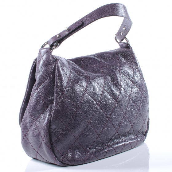 Chanel Glazed Calfskin On The Road XL Flap Purple 3 of 8