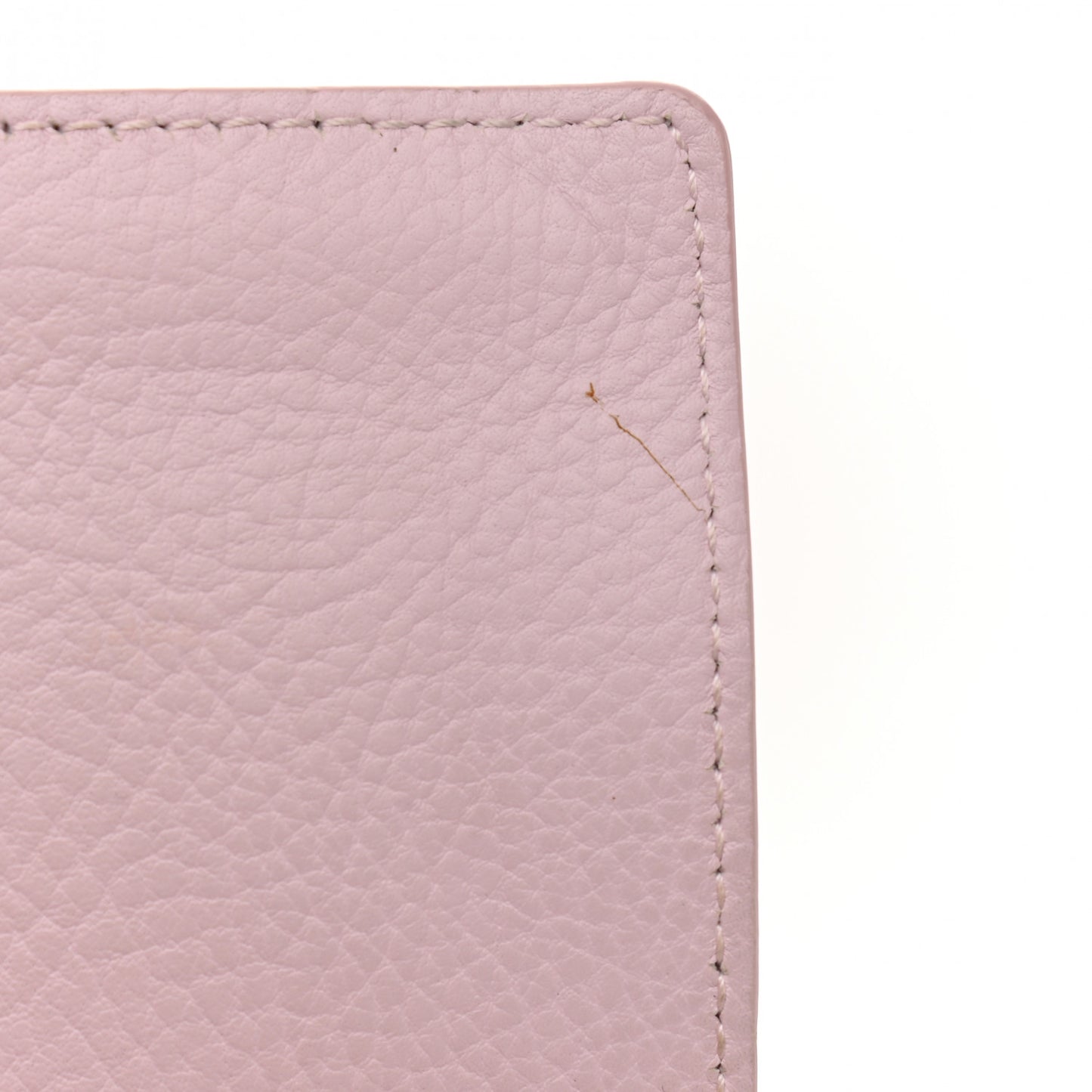 Grained Calfskin M Tube Round Tote Rose Poudre