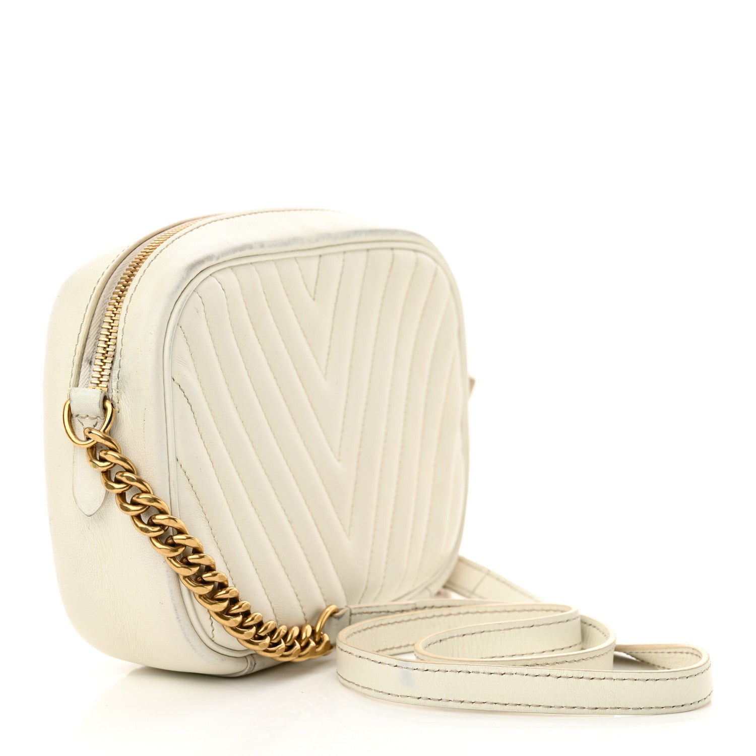 Louis Vuitton Calfskin New Wave Camera Bag White 3 of 19