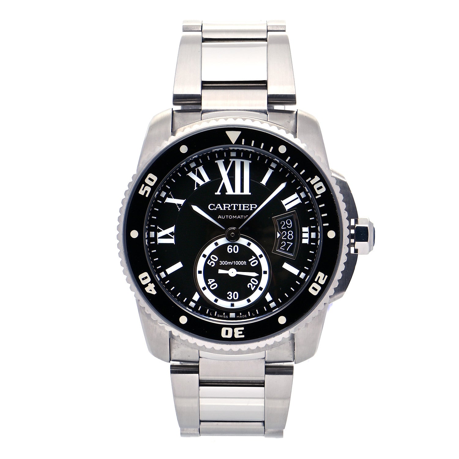 Cartier Stainless Steel 42mm Calibre de Cartier Diver Automatic Watch Black 1 of 7