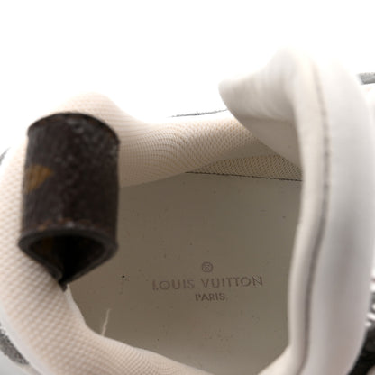 Louis Vuitton Metallic Calfskin Technical Nylon LV Archlight Sneakers 37 White Silver 8 of 9