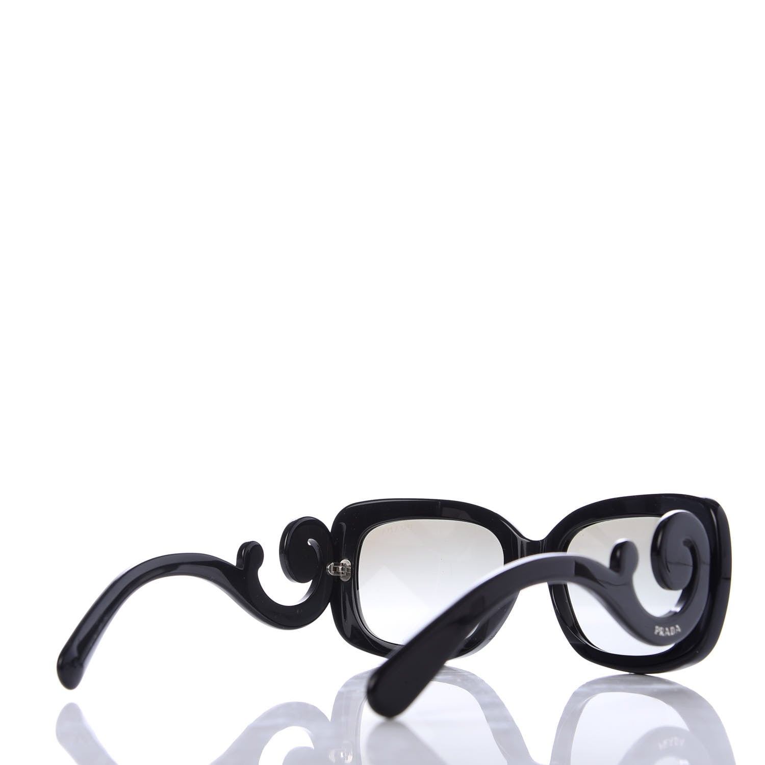 Prada Acetate Baroque Sunglasses SPR 27O Black 4 of 8