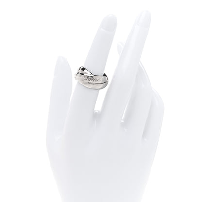 Cartier 18K White Gold Large Trinity Ring 51 5.75 2 of 4